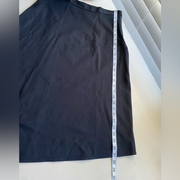 Donna Karan Black Asymmetrical Skirt & Polkadot Blouse - Picture 13 of 16